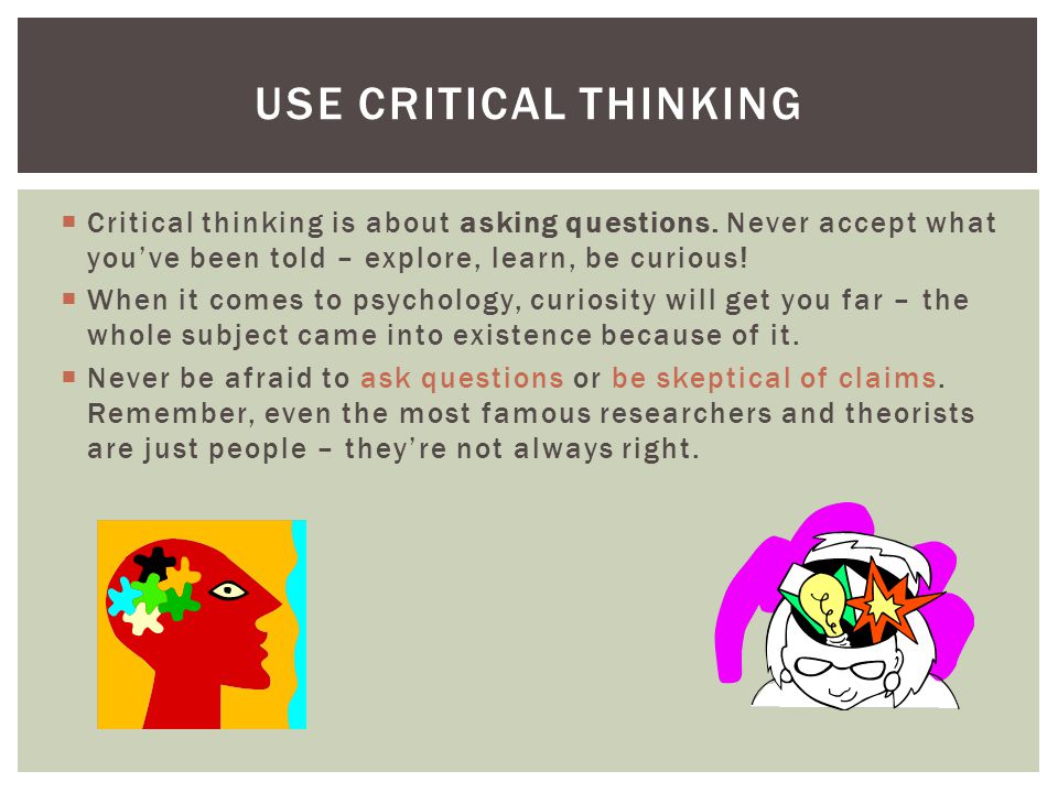 Critical thinking educational psychology